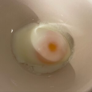 レンジで作る温泉卵